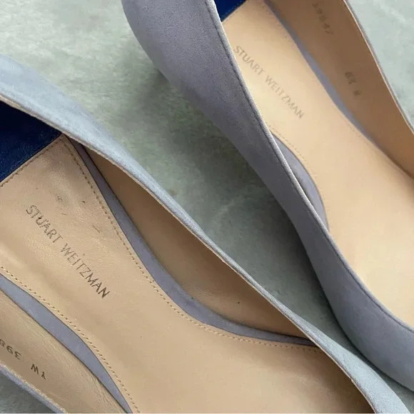 Stuart Weitzman Dove Gray Kitten Heel - Picture 6 of 11